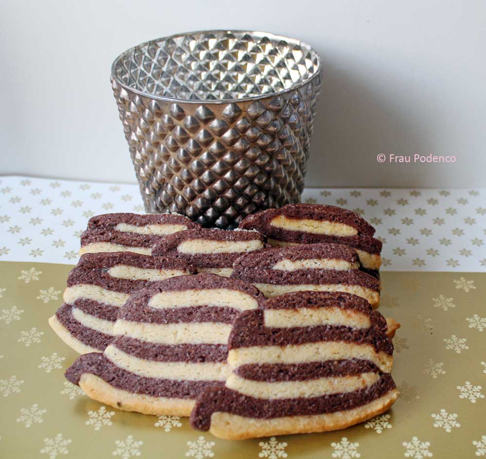 Schwarz-Weiß-Gebäck mit Rum | Rezept | Frau Podenco