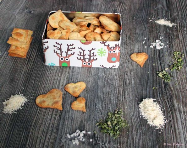 Cracker mit Parmesan und Oregano | Rezept | Frau Podenco