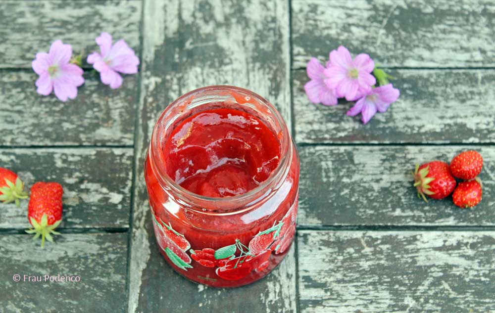 Erdbeer-Rhabarber-Marmelade Rezept
