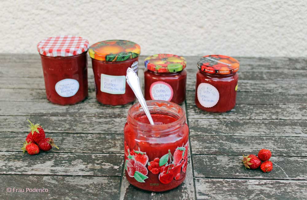 Erdbeer-Rhabarber-Marmelade Rezept