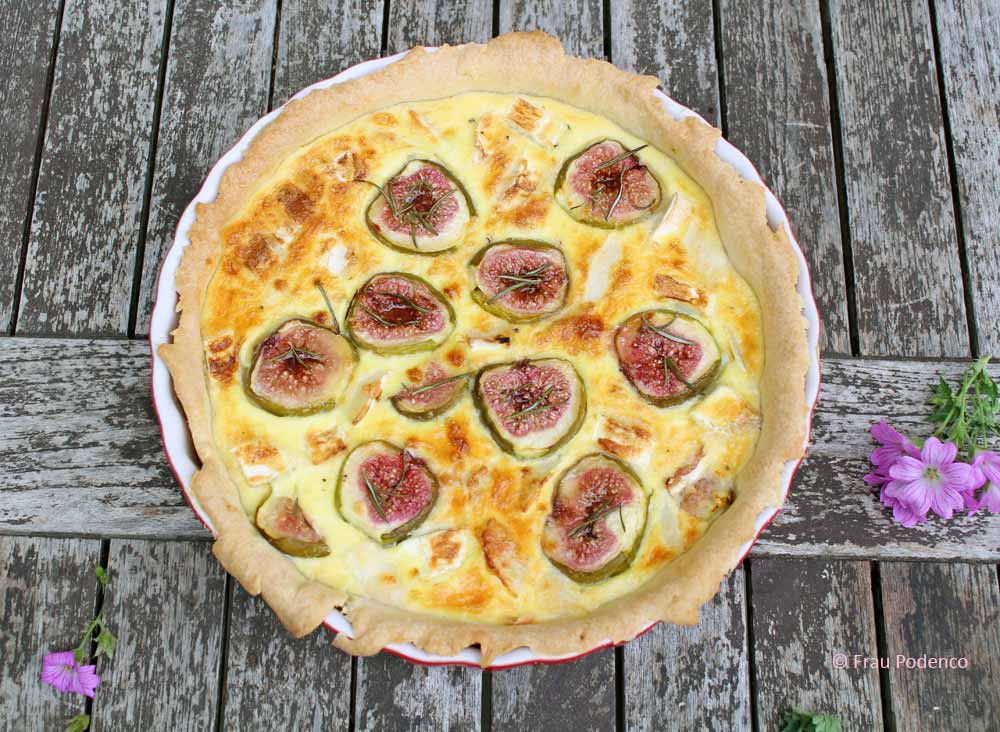 Ziegenkase Feigen Quiche Rezept Einfach Frau Podenco