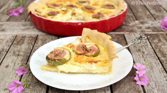 Ziegenkäse-Feigen-Quiche Rezept einfach