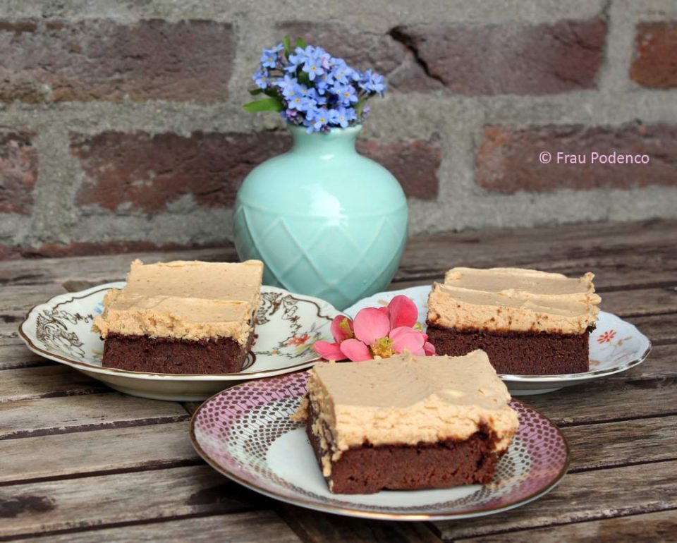 Brownie mit Erdnussbutter-Topping | Rezept einfach und lecker