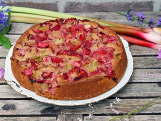 Erdbeer-Rhabarberkuchen einfach schnell lecker